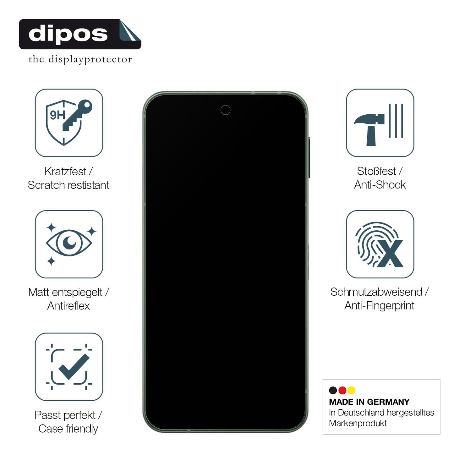Displayschutz hergestellt in Deutschland, höchste Qualität made in Germany