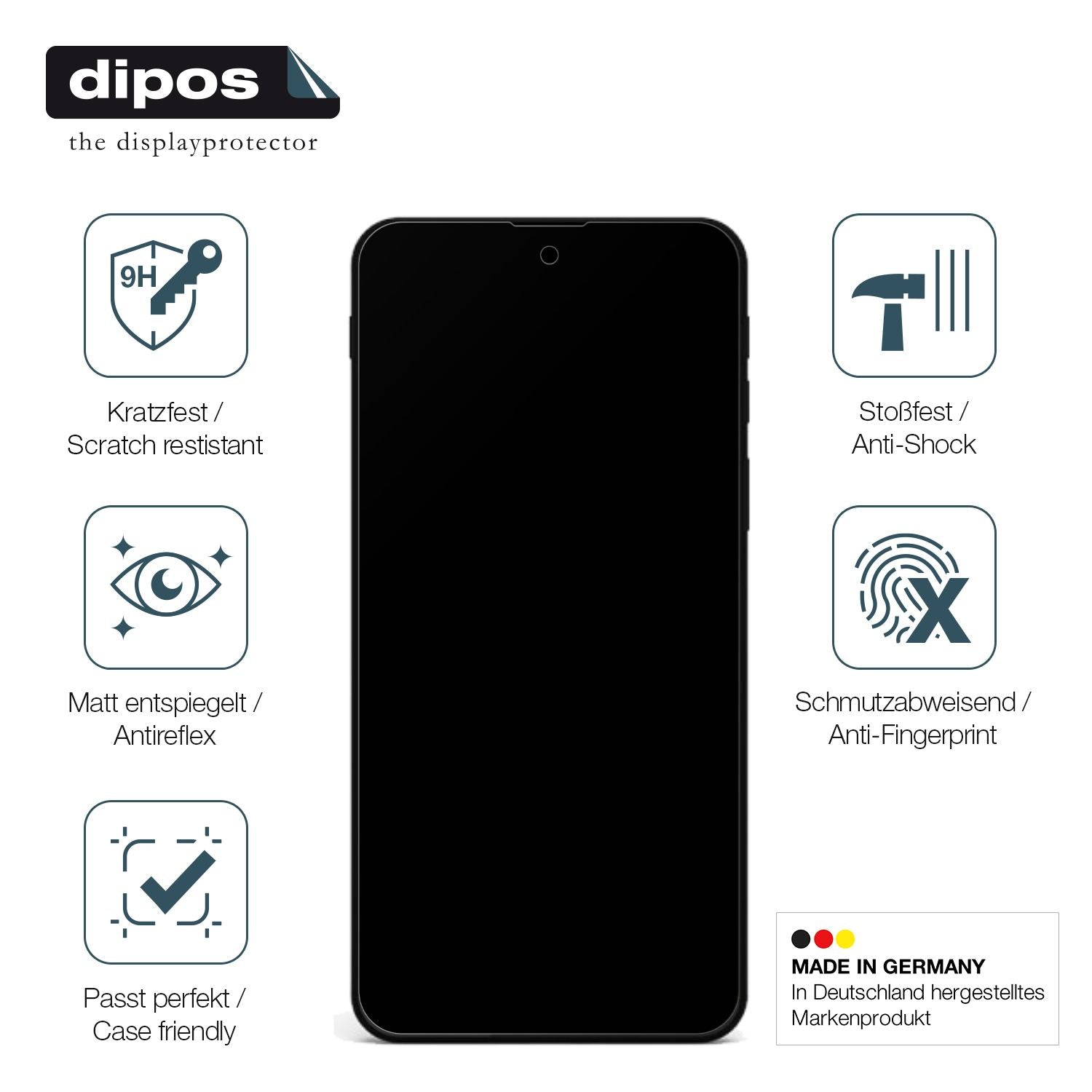 Displayschutz hergestellt in Deutschland, höchste Qualität made in Germany