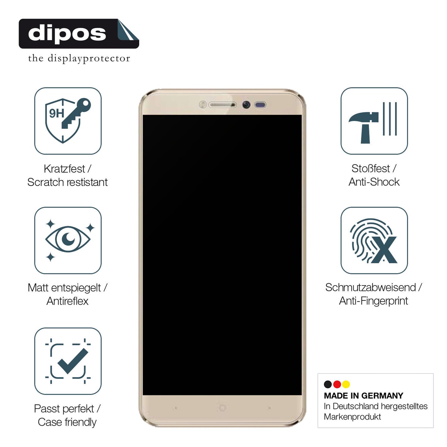 Displayschutz hergestellt in Deutschland, höchste Qualität made in Germany