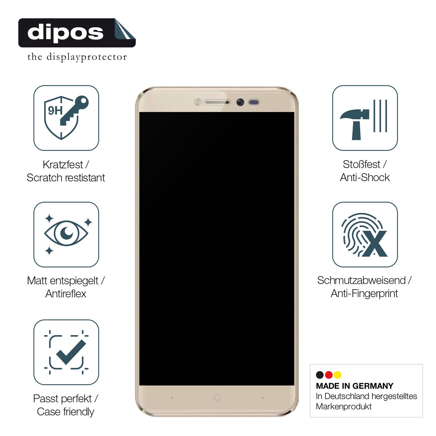 Displayschutz hergestellt in Deutschland, höchste Qualität made in Germany