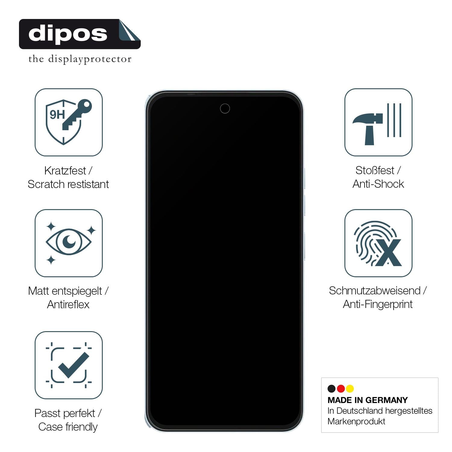 Displayschutz hergestellt in Deutschland, höchste Qualität made in Germany