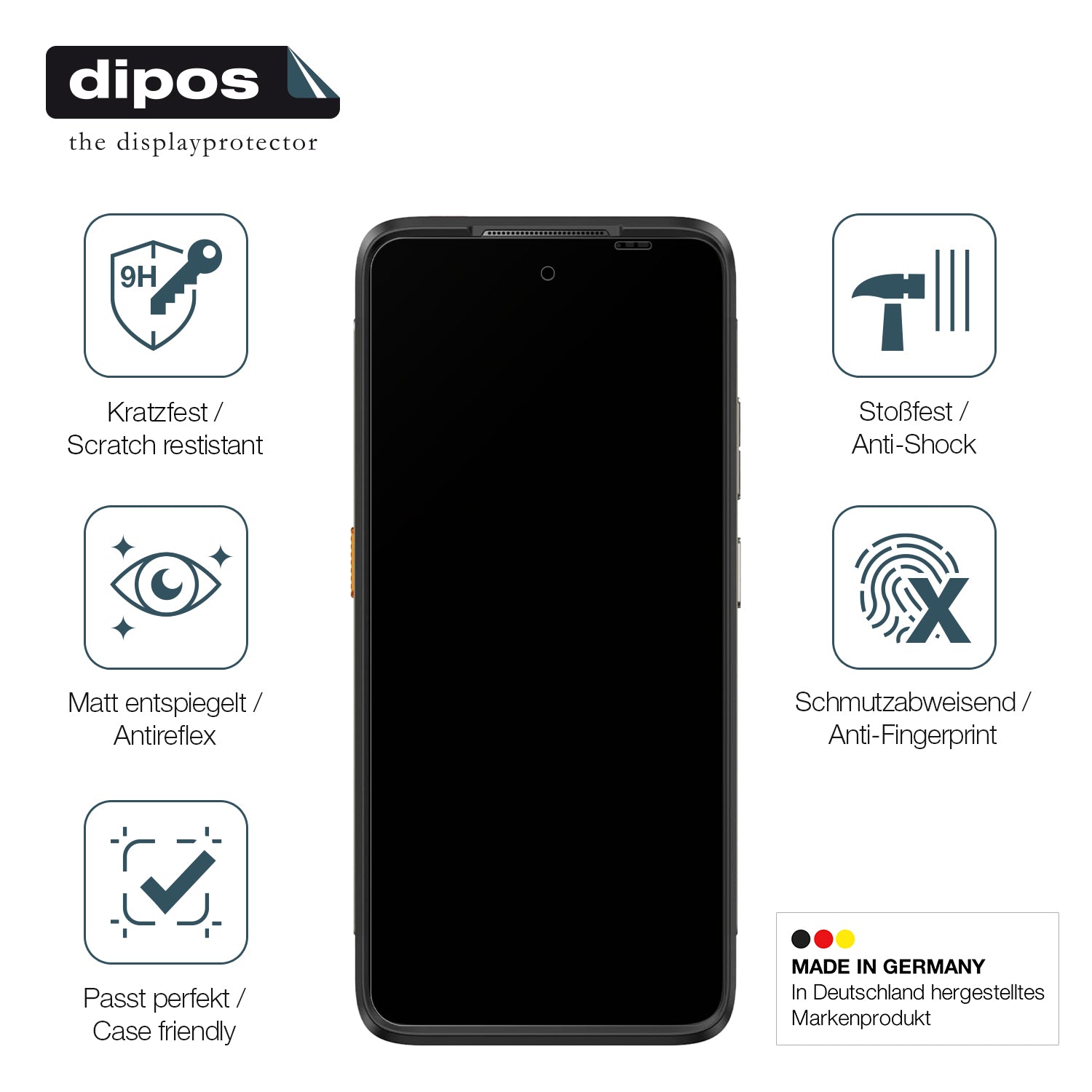 Displayschutz hergestellt in Deutschland, höchste Qualität made in Germany