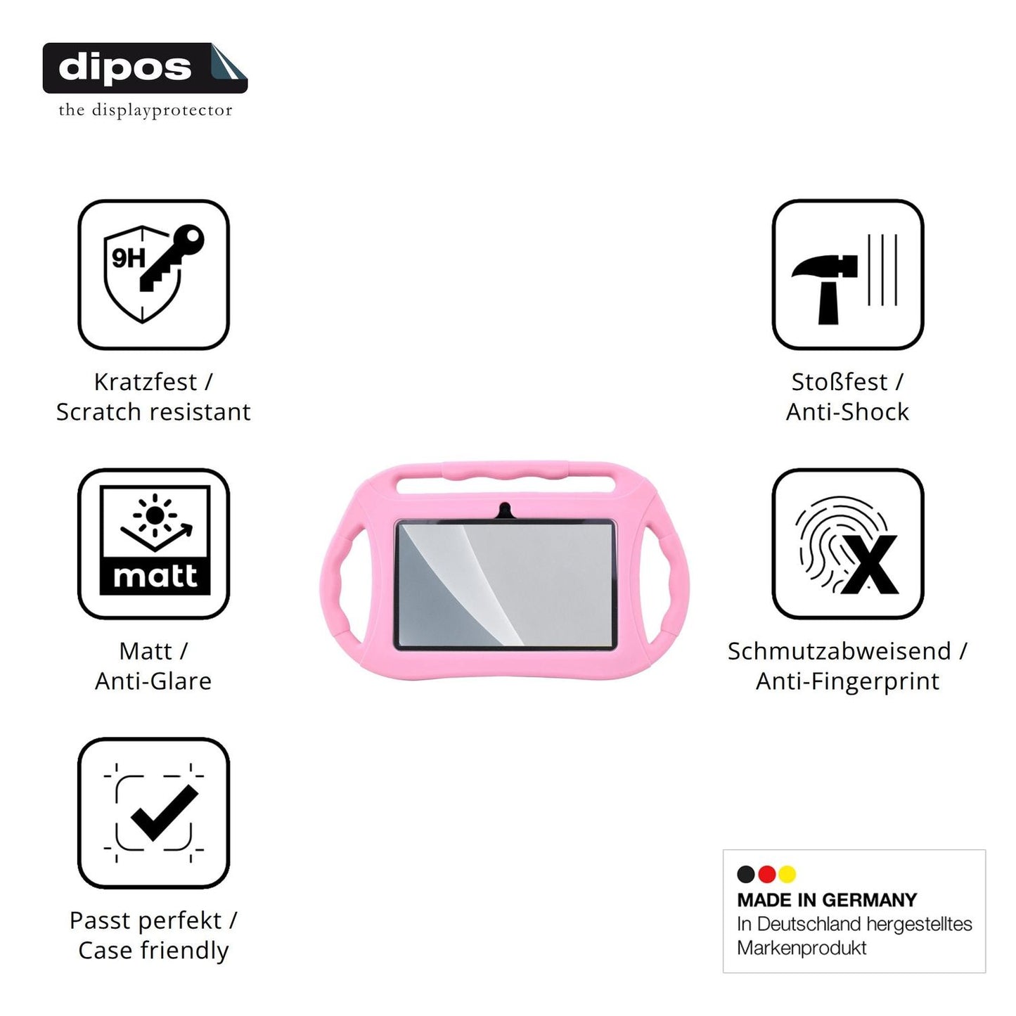 Displayschutz hergestellt in Deutschland, höchste Qualität made in Germany