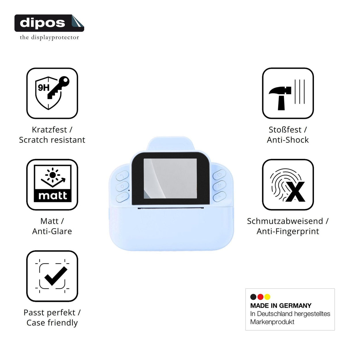 Displayschutz hergestellt in Deutschland, höchste Qualität made in Germany