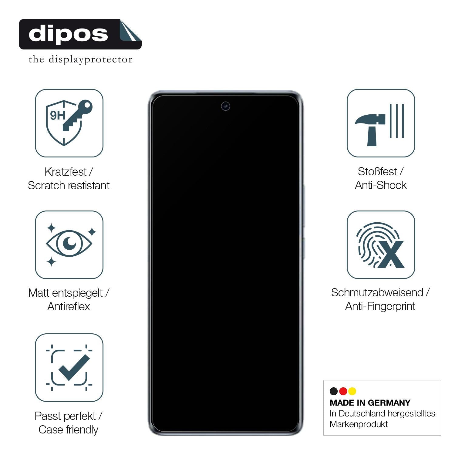 Displayschutz hergestellt in Deutschland, höchste Qualität made in Germany