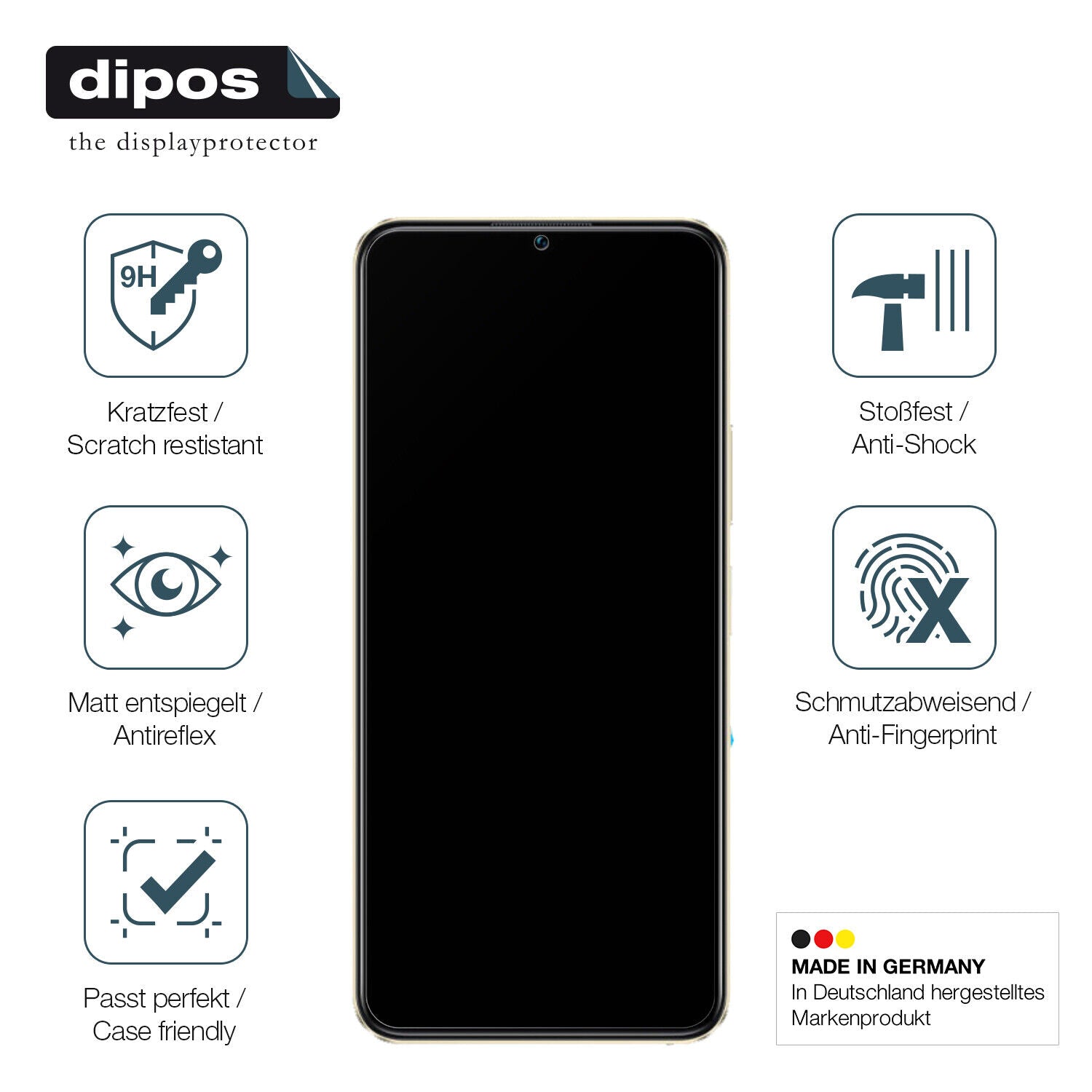 Displayschutz hergestellt in Deutschland, höchste Qualität made in Germany