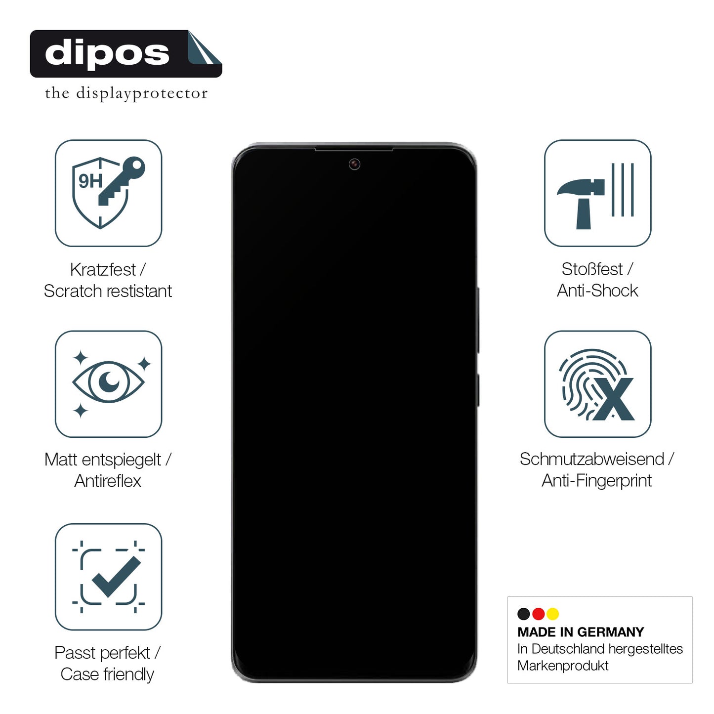 Displayschutz hergestellt in Deutschland, höchste Qualität made in Germany