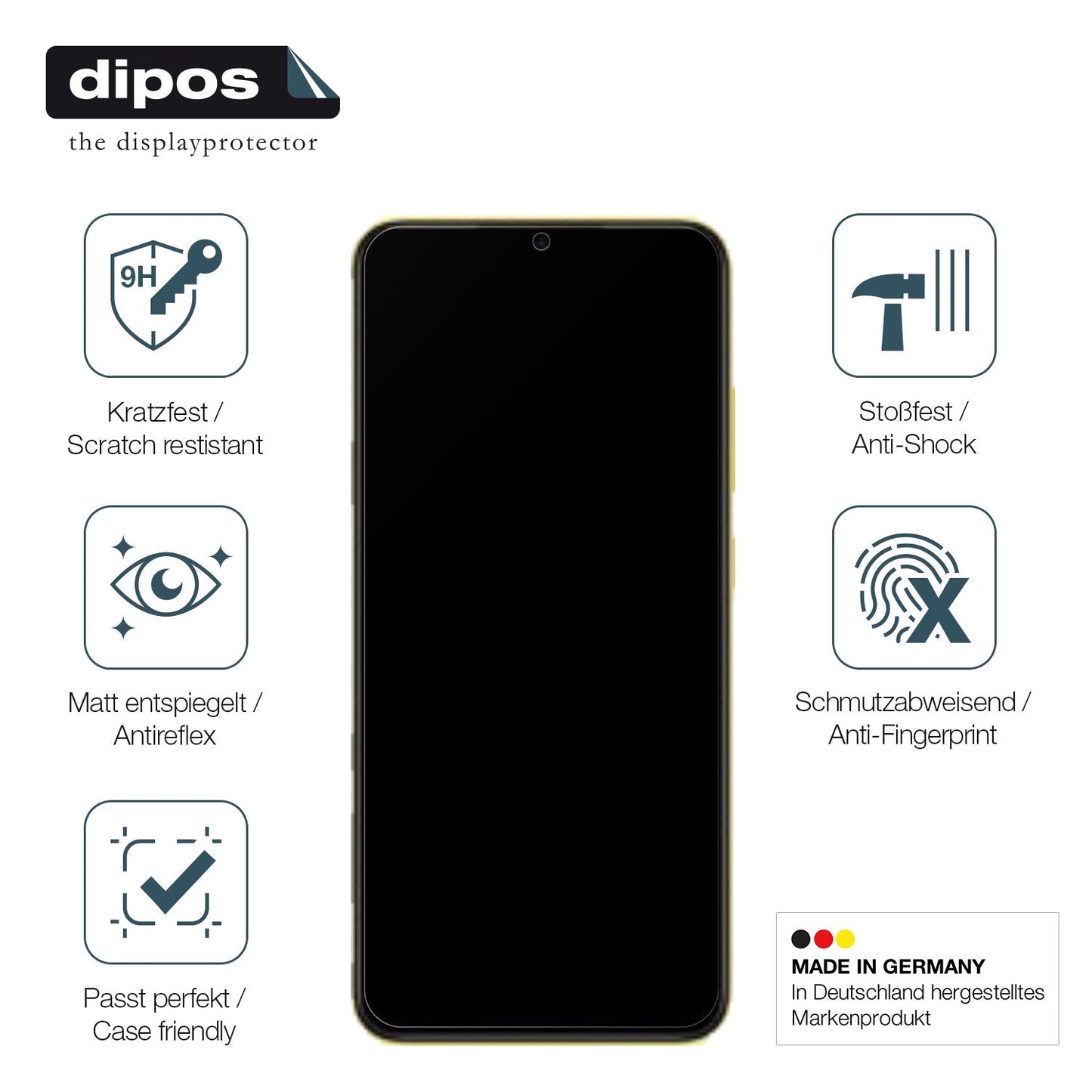 Displayschutz hergestellt in Deutschland, höchste Qualität made in Germany