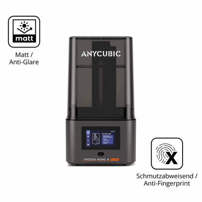 Dünne und entspiegelnde Folie passend zugeschnitten für Anycubic Photon Mono 4
