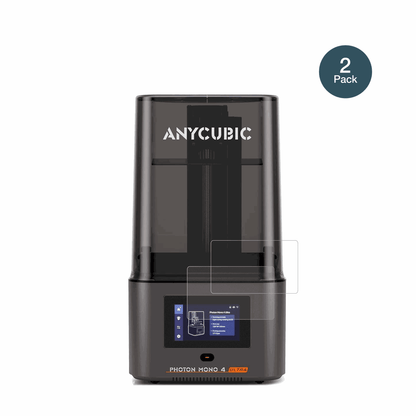 AnycubicPhoton Mono 4 mit aufgebrachter dipos Panzerfolie, die lästige Fingerabdrücke minimiert