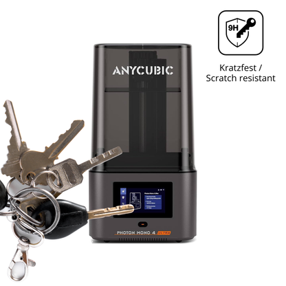 dipos Displayschutz für Anycubic Photon Mono 4, transparente Oberfläche, perfekte Passform auch für die Rundungen