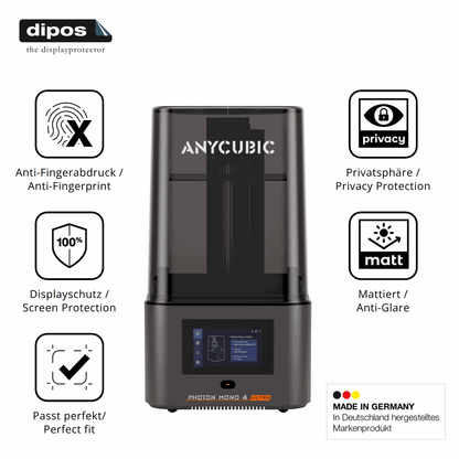 Privatsphäre-Schutz durch Sichtschutz-Folie passend zugeschnitten für Anycubic Photon Mono 4 Ultra