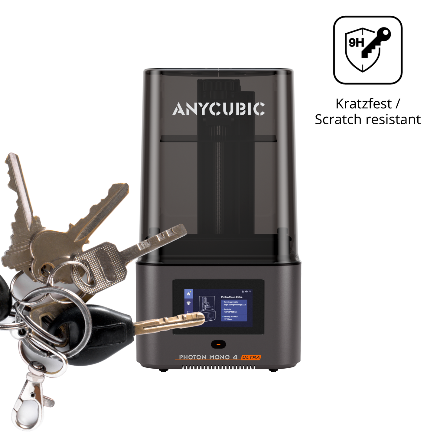 dipos Displayschutz für Anycubic Photon Mono 4 Ultra, mattierte Oberfläche, robuste Festigkeit und perfekte Passform