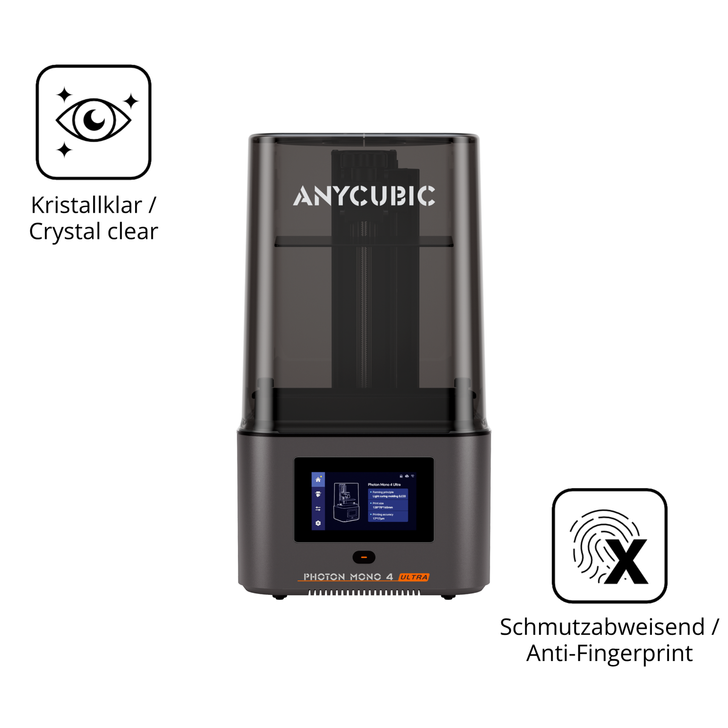 Flexible TPU-Folie passend zugeschnitten für Anycubic Photon Mono 4 Ultra, vollständige Abdeckung