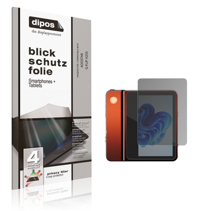 Blickschutzfolie von dipos passend für AOOSTAR G-FLIP H255, präziser Zuschnitt und blasenfrei montiert