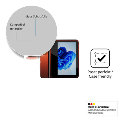 Schutzfolie mit optimaler Passform, zur Verwendung mit Hüllen geeignet