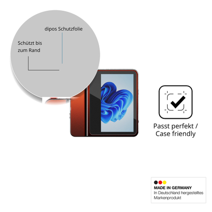 Schutzglasfolie mit optimaler Passform, zur Verwendung mit Hüllen geeignet