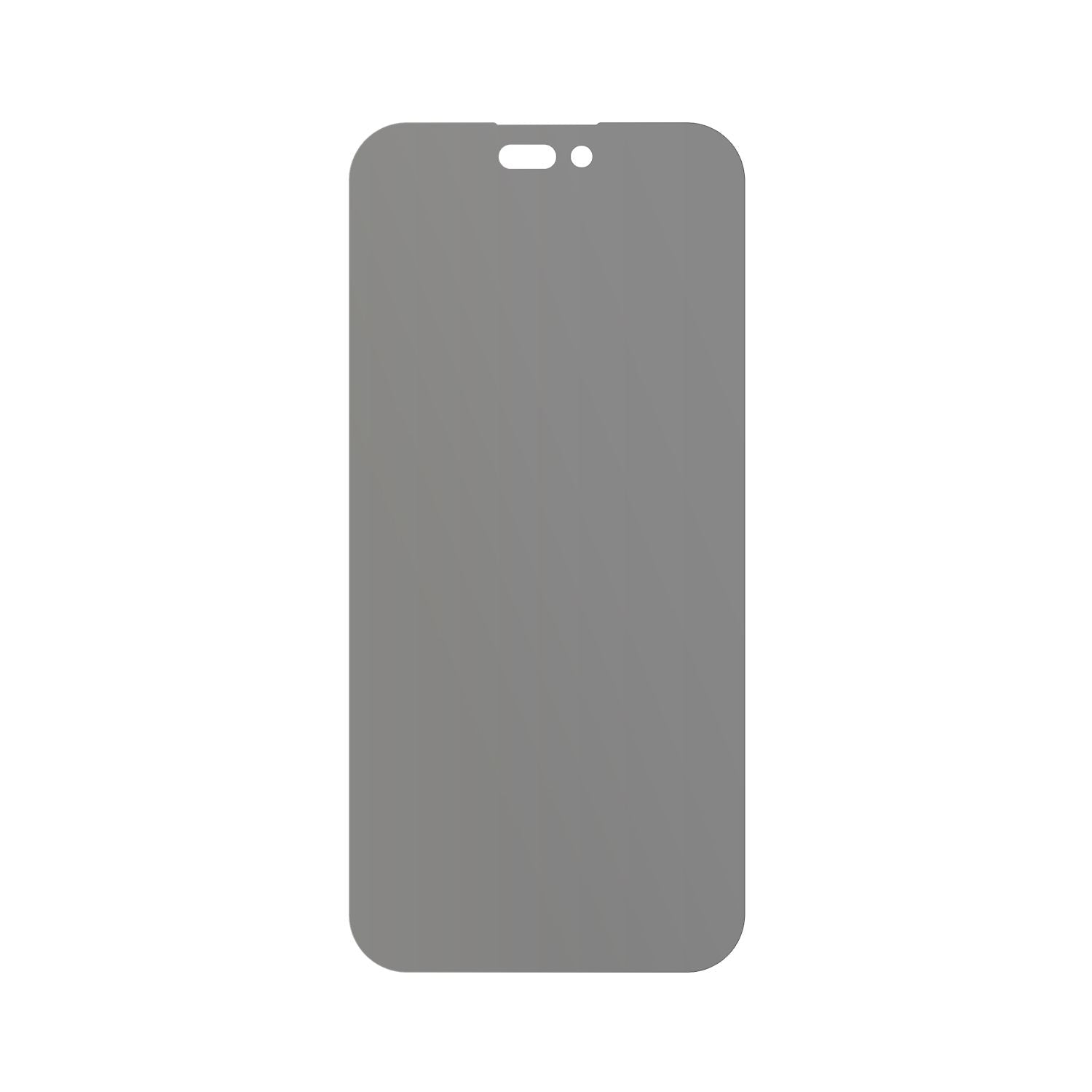 dipos Displayschutz für Apple iPhone 15, mattierte Oberfläche, Blickschutzfilter und perfekter Passform