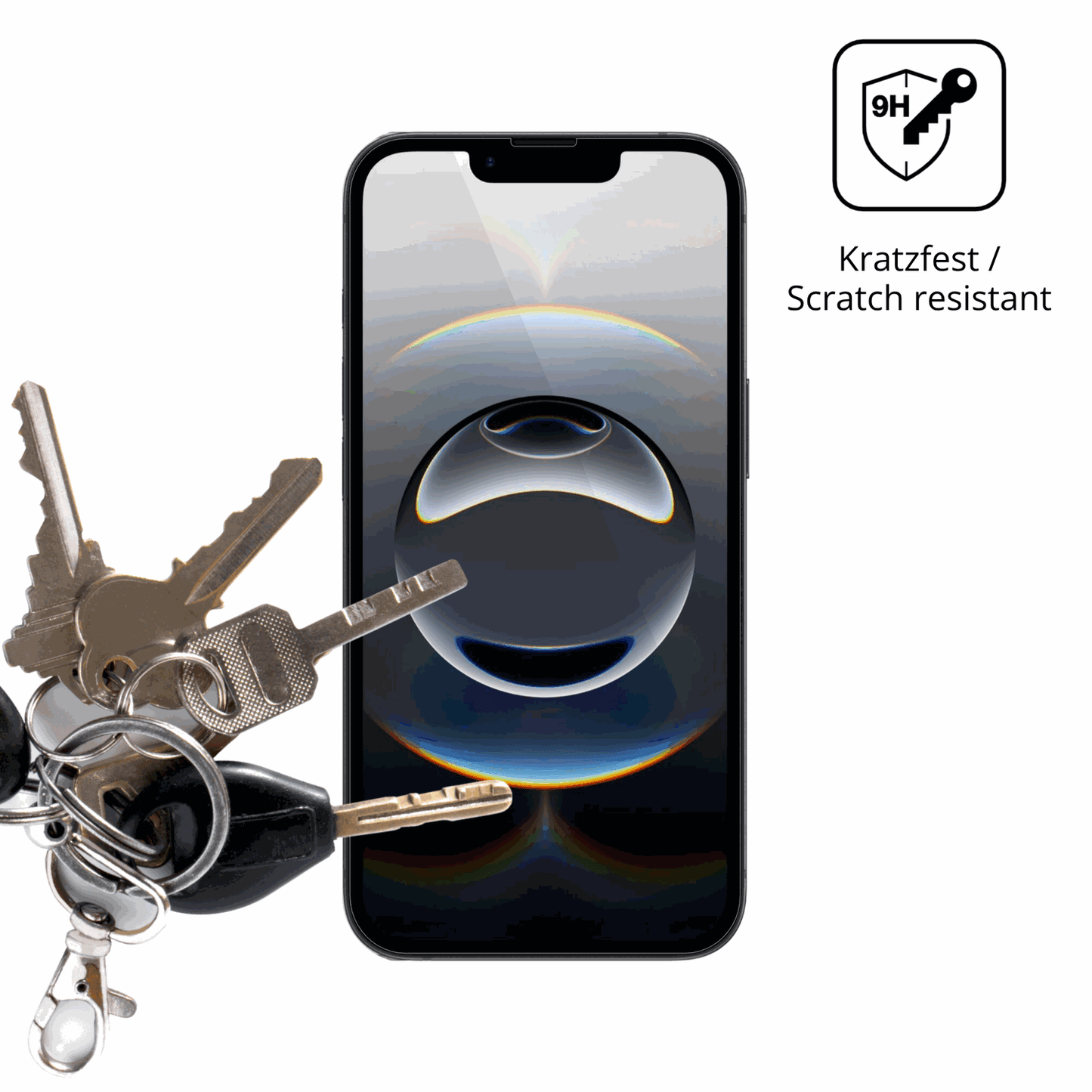 dipos Displayschutz f�r Apple iPhone 17e, transparente Oberfl�che, perfekte Passform auch f�r die Rundungen