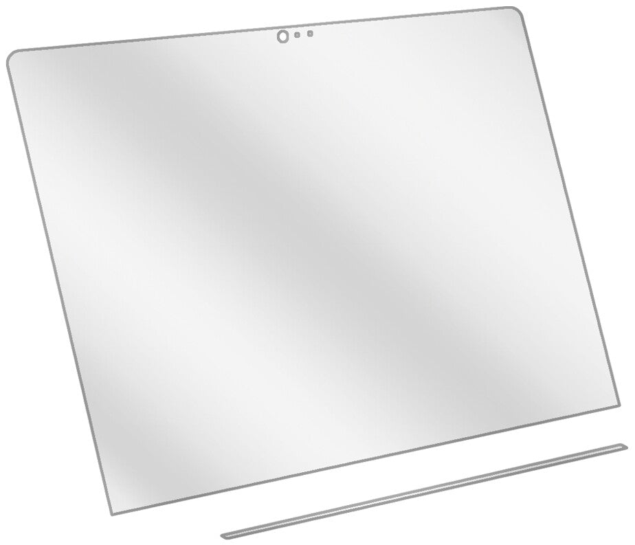 dipos Displayschutz für Apple MacBook Pro 15 Zoll (2019) Touchbar, transparente Oberfläche, geringe Dicke und perfekte Passform