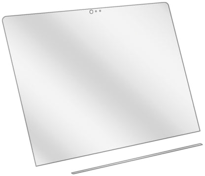 dipos Displayschutz für Apple MacBook Pro 15 Zoll (2019) Touchbar, transparente Oberfläche, geringe Dicke und perfekte Passform