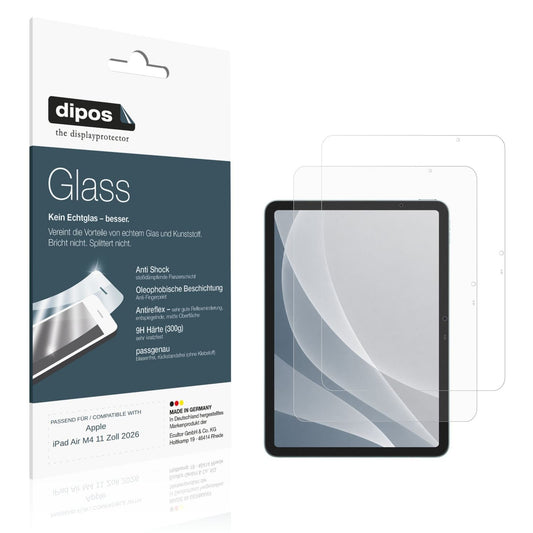 2x 9H Schutzfolie matt für Apple iPad Air M4 11 Zoll 2026 Panzerfolie