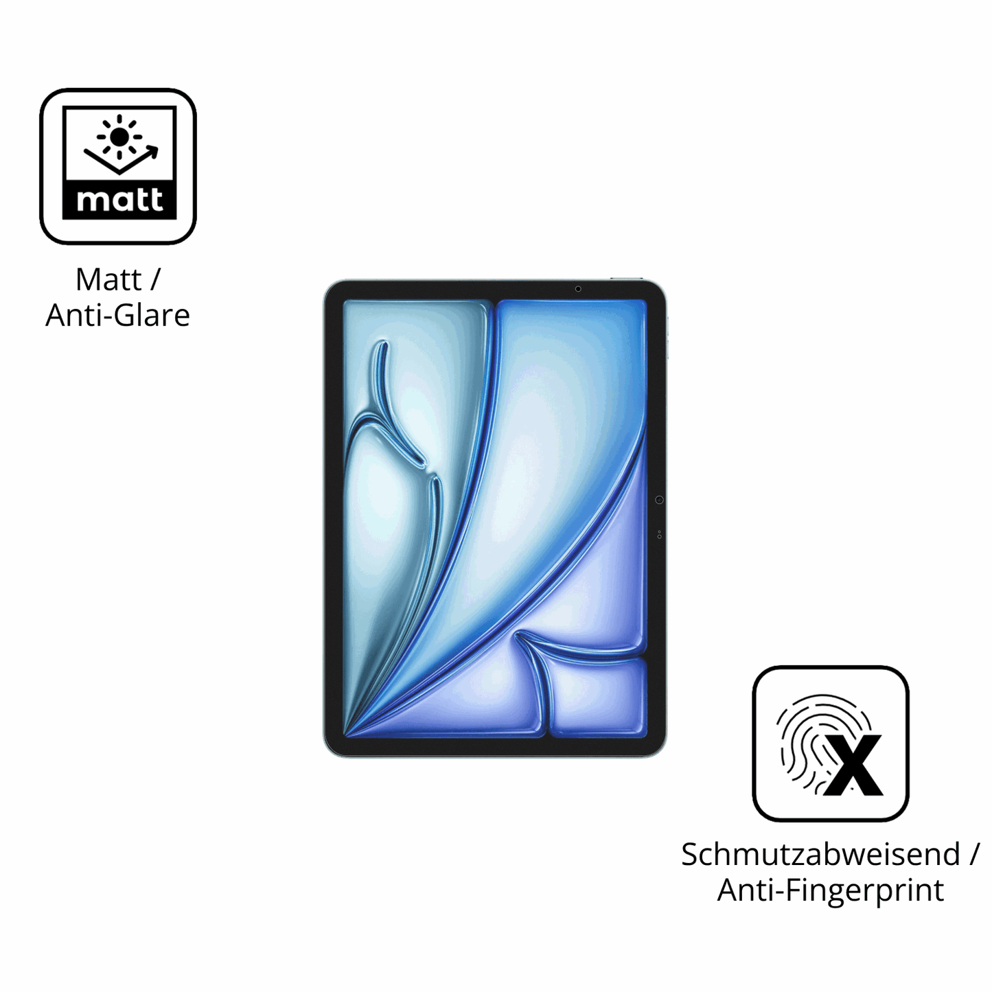 2x 9H Schutzfolie matt für Apple iPad Air M4 13 Zoll 2026 Panzerfolie