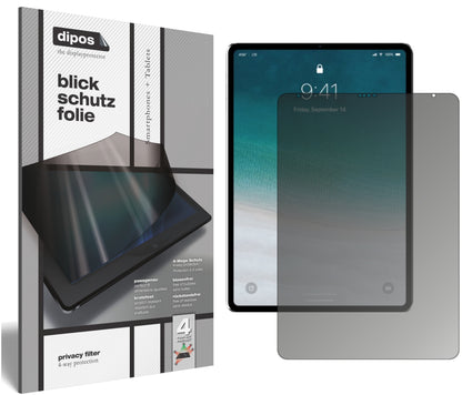 Blickschutzfolie für Apple iPad Pro 11 Zoll LTE (2020) matt Schutzfolie Privacy