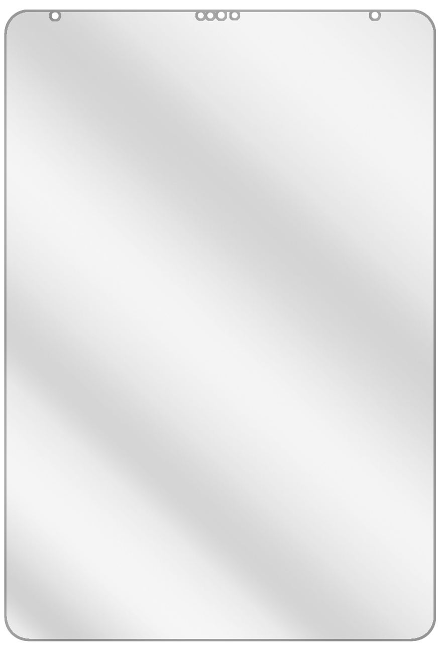 2x Schutzfolie klar für Apple iPad Pro 12.9 Zoll Wifi (2020) Display-Schutzfolie