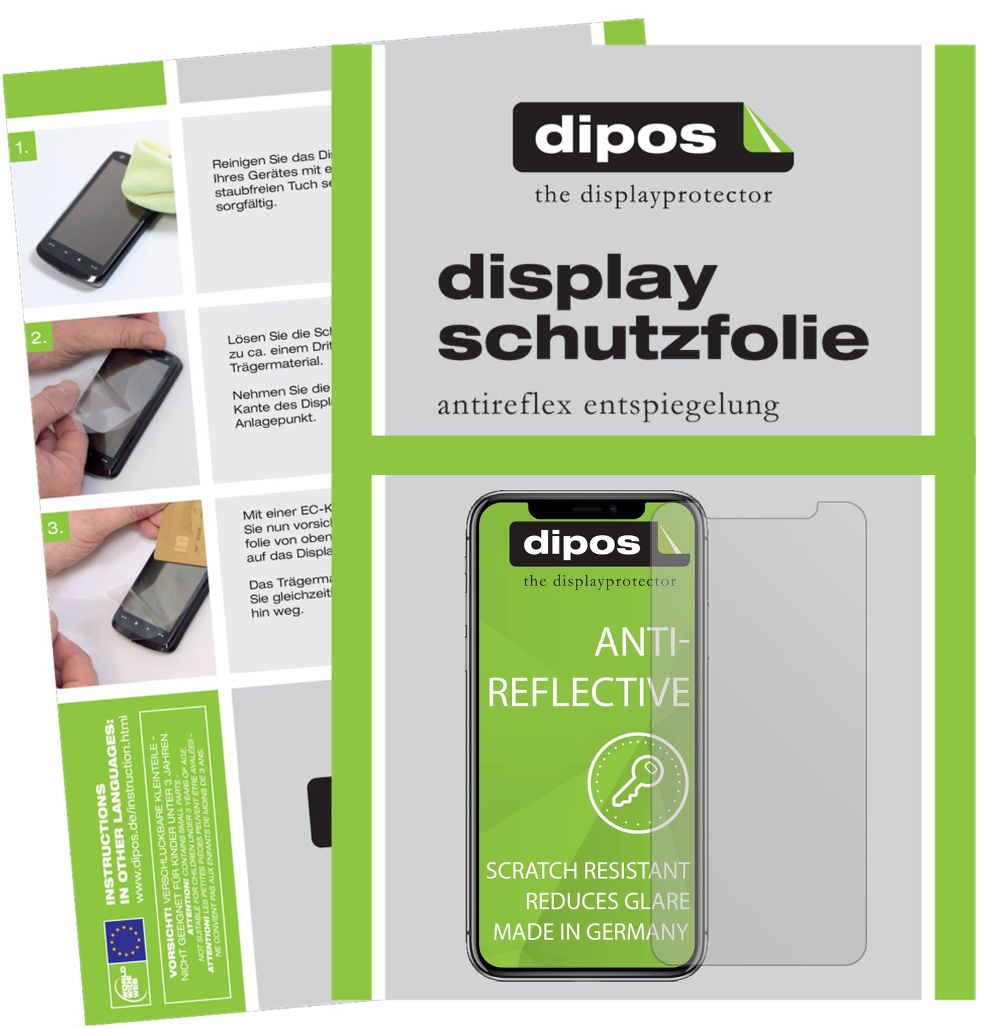 2x Schutzfolie matt für Apple iPhone 11 Display-Schutzfolie