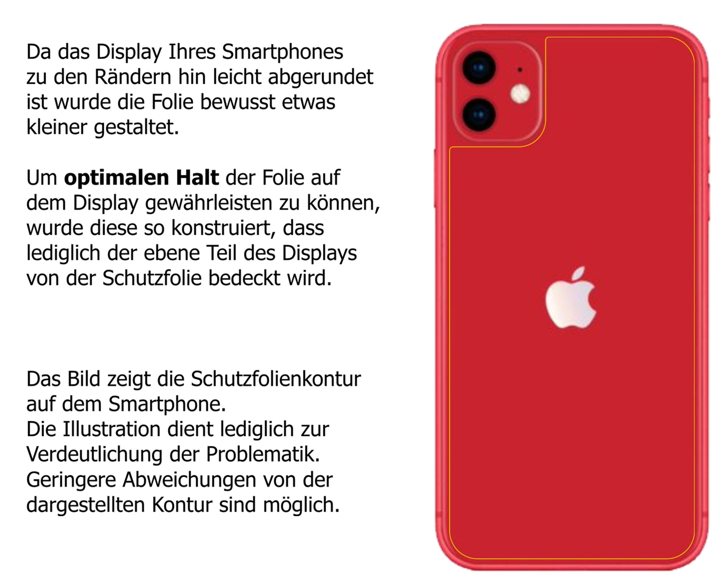 1x 9H Schutzfolie für Apple iPhone 11 Rückseite Panzerfolie