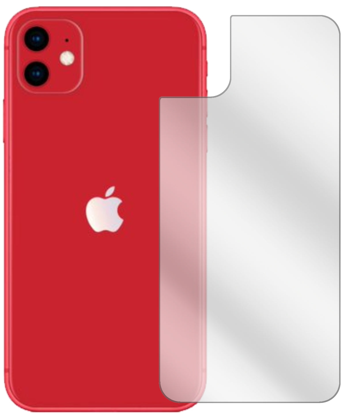 1x Schutzfolie klar für Apple iPhone 11 Rückseite Display-Schutzfolie