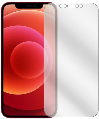 AppleiPhone 12 Pro Max mit aufgebrachter dipos Displayschutzfolie, glasklare Darstellung ohne Einschränkungen