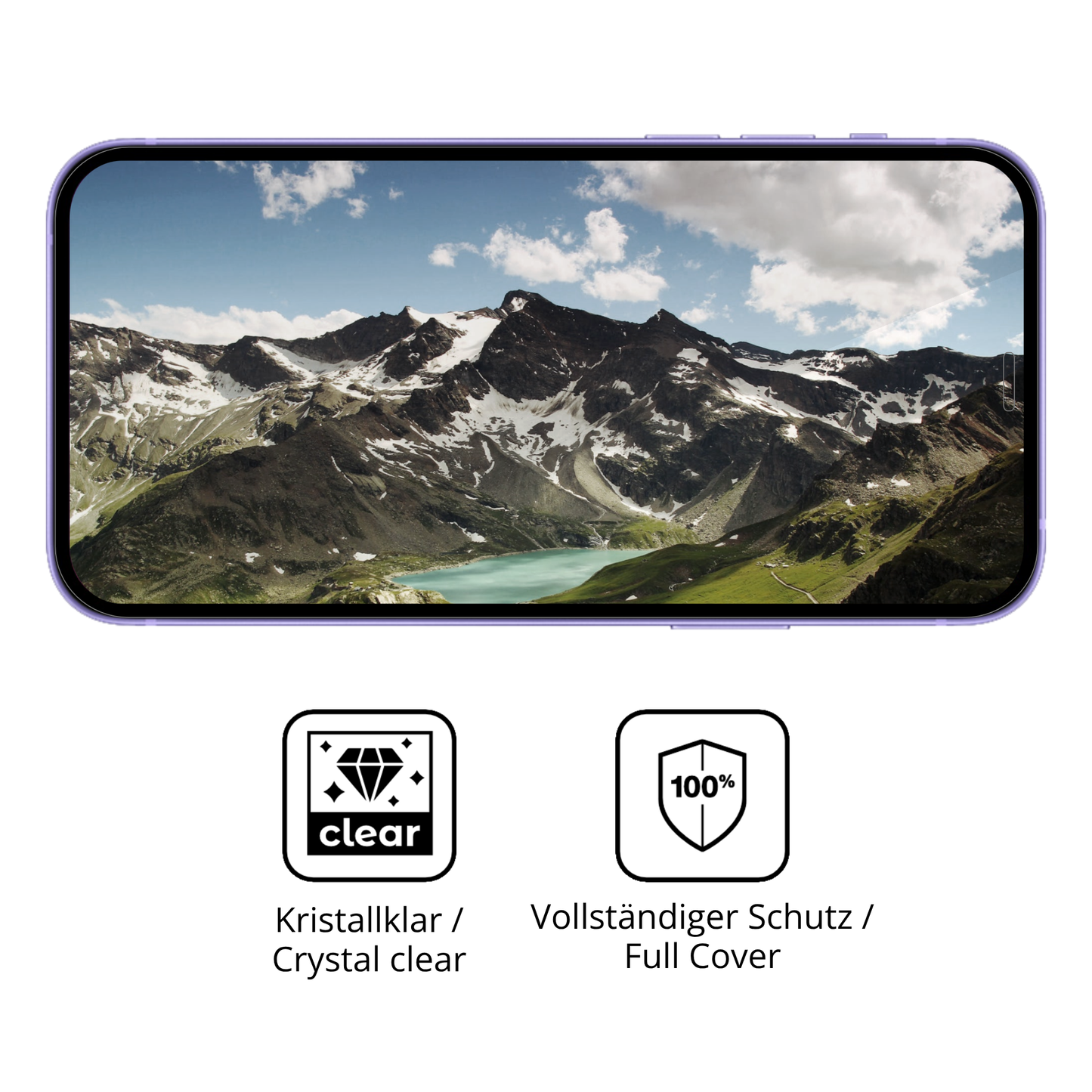 Dünne und klare Folie passend zugeschnitten für Apple iPhone 12