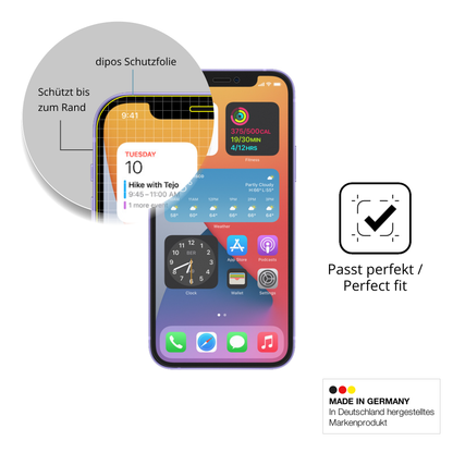 Besonders flexibler Displayschutz mit Anti-Shock-Schicht im Materialmix