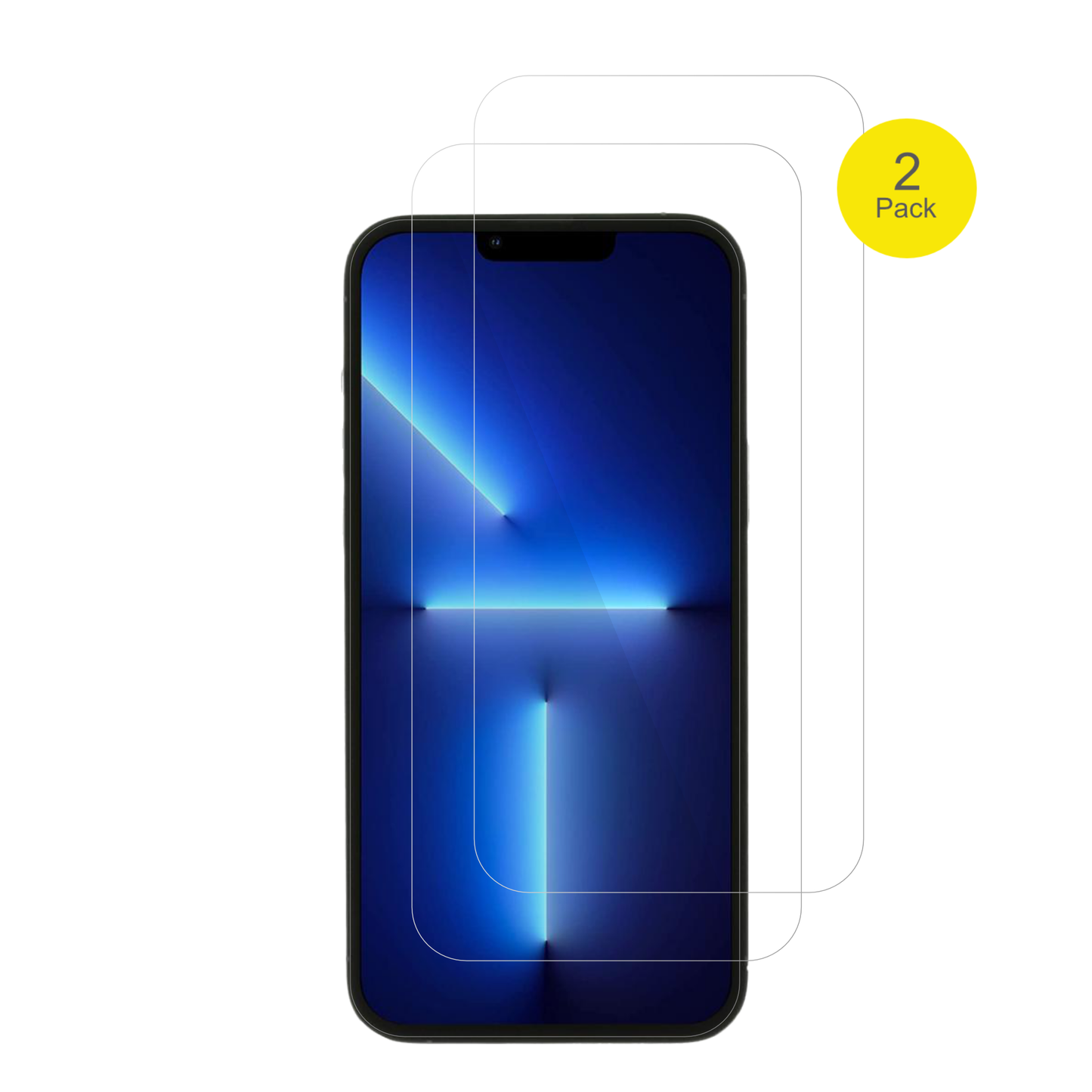 AppleiPhone 13 Pro mit aufgebrachter dipos Displayschutzfolie, glasklare Darstellung ohne Einschränkungen