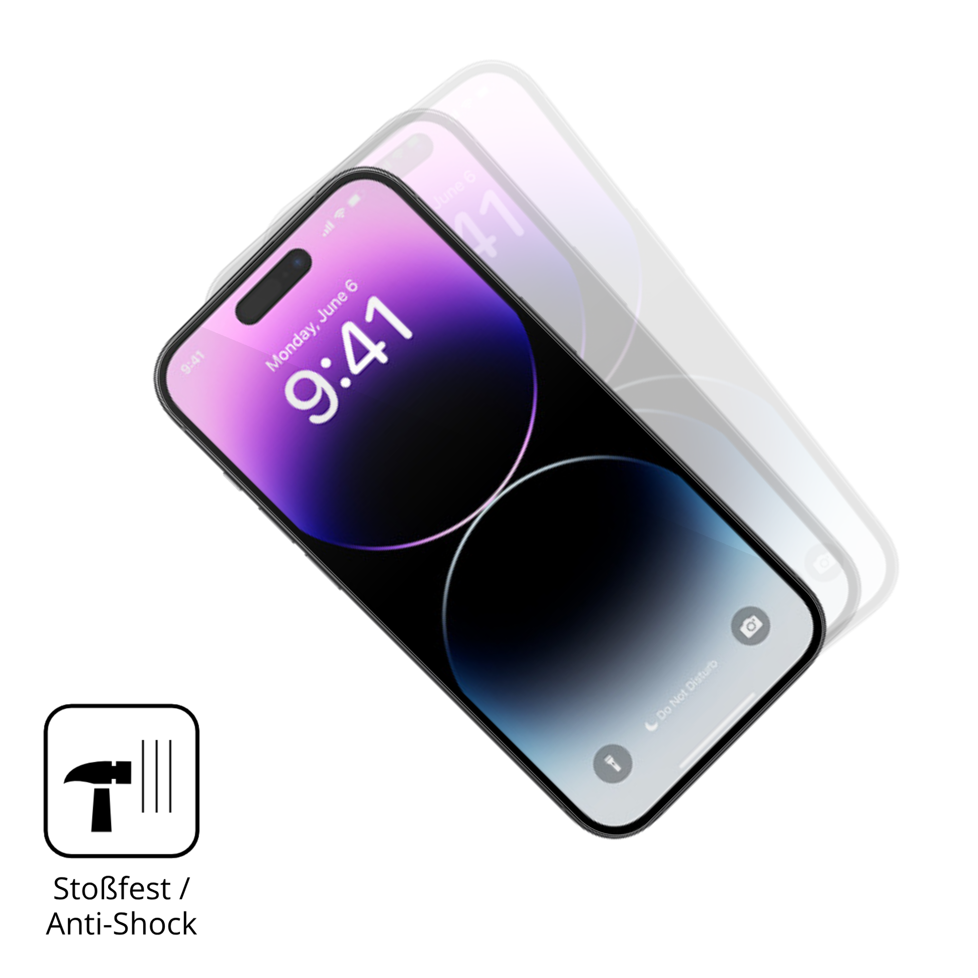 Schutz gegen Kratzer auf dem Apple iPhone 14 Pro Glas durch Schlüssel oder Ähnliches