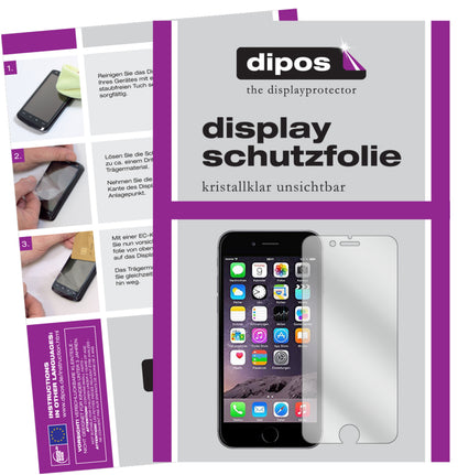 2x Schutzfolie klar für Apple iPhone 6 / 6S / 7 Display-Schutzfolie