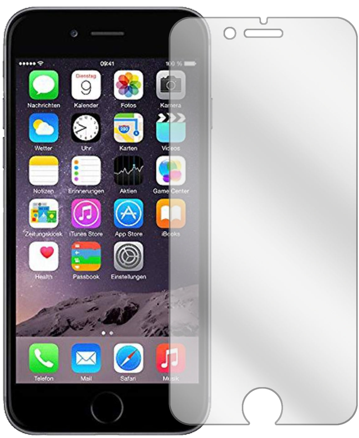 2x Schutzfolie klar für Apple iPhone 6 / 6S / 7 Display-Schutzfolie