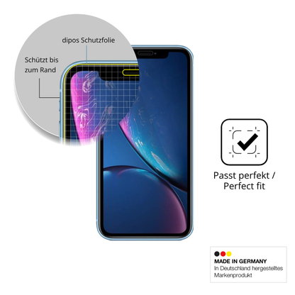 Schutzfolie mit optimaler Passform, zur Verwendung mit Hüllen geeignet
