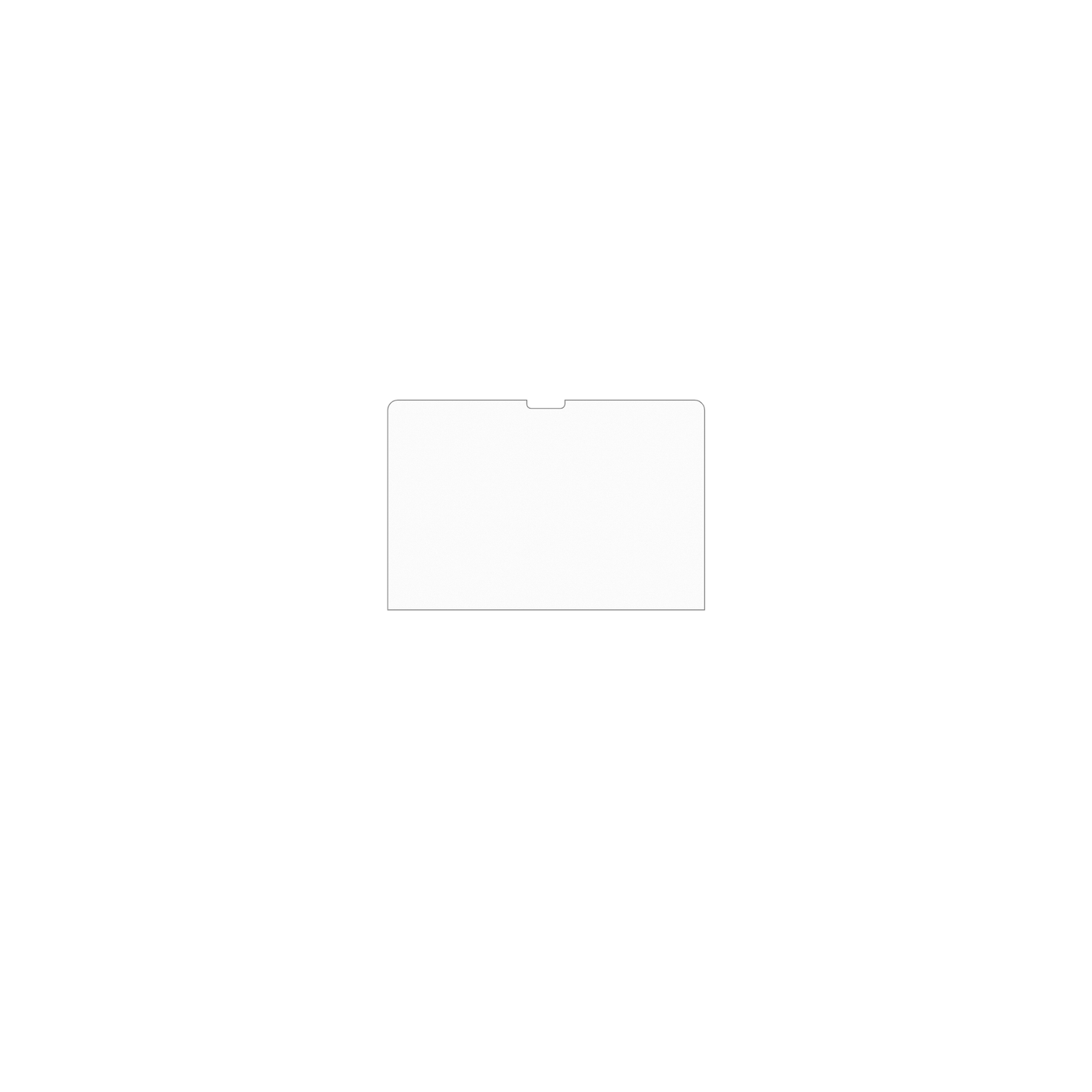 dipos Displayschutz für Apple MacBook Air M3 13.6 Zoll 2024, mattierte Oberfläche, geringe Dicke und perfekte Passform