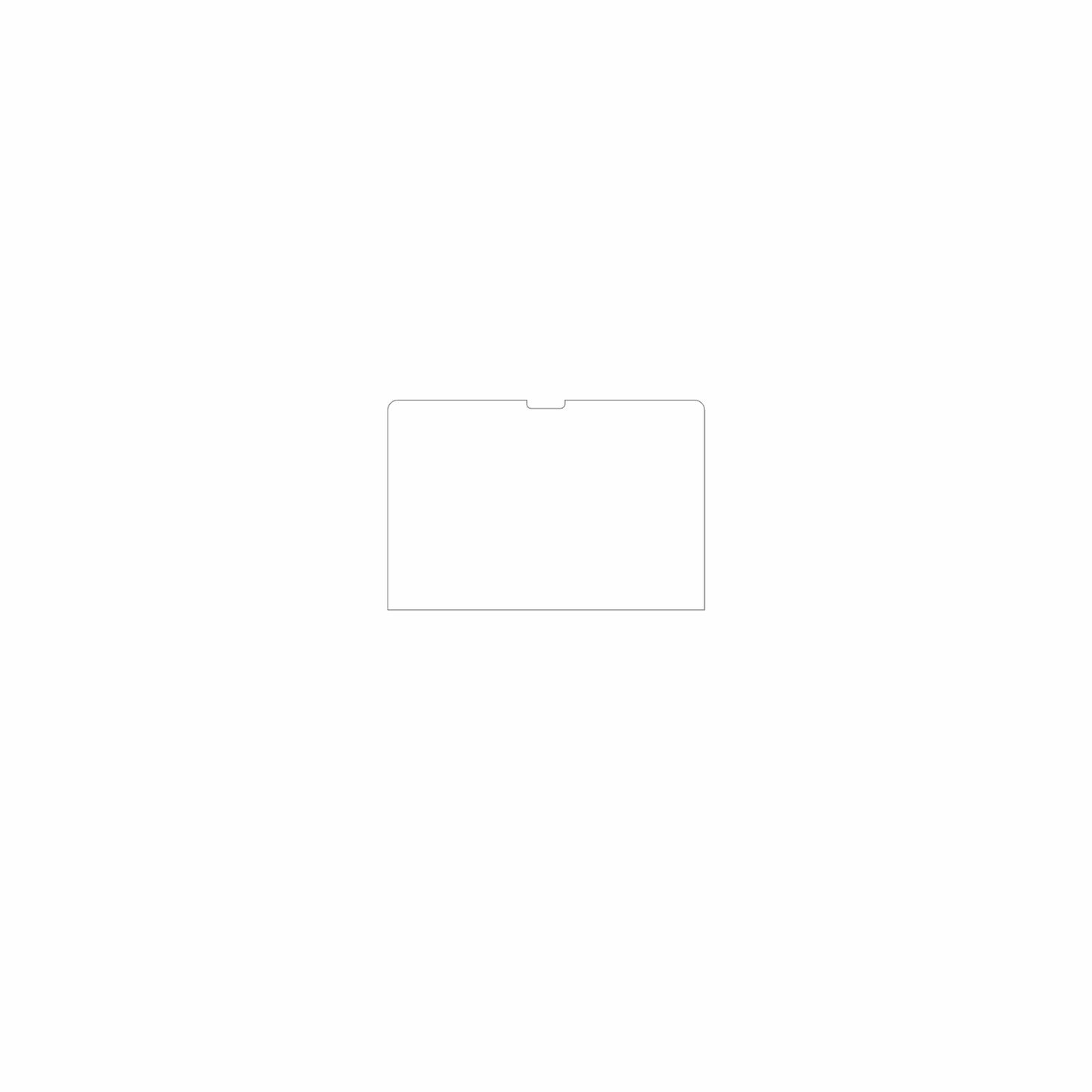 dipos Displayschutz für Apple MacBook Air M3 15 Zoll 2024, mattierte Oberfläche, geringe Dicke und perfekte Passform