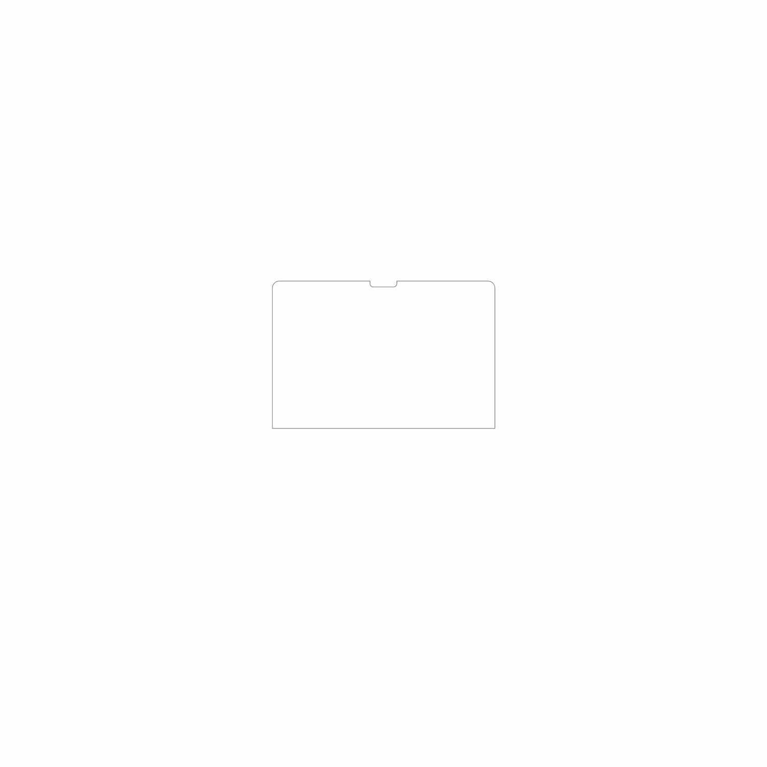 dipos Displayschutz für Apple MacBook Air M3 15 Zoll 2024, mattierte Oberfläche, geringe Dicke und perfekte Passform