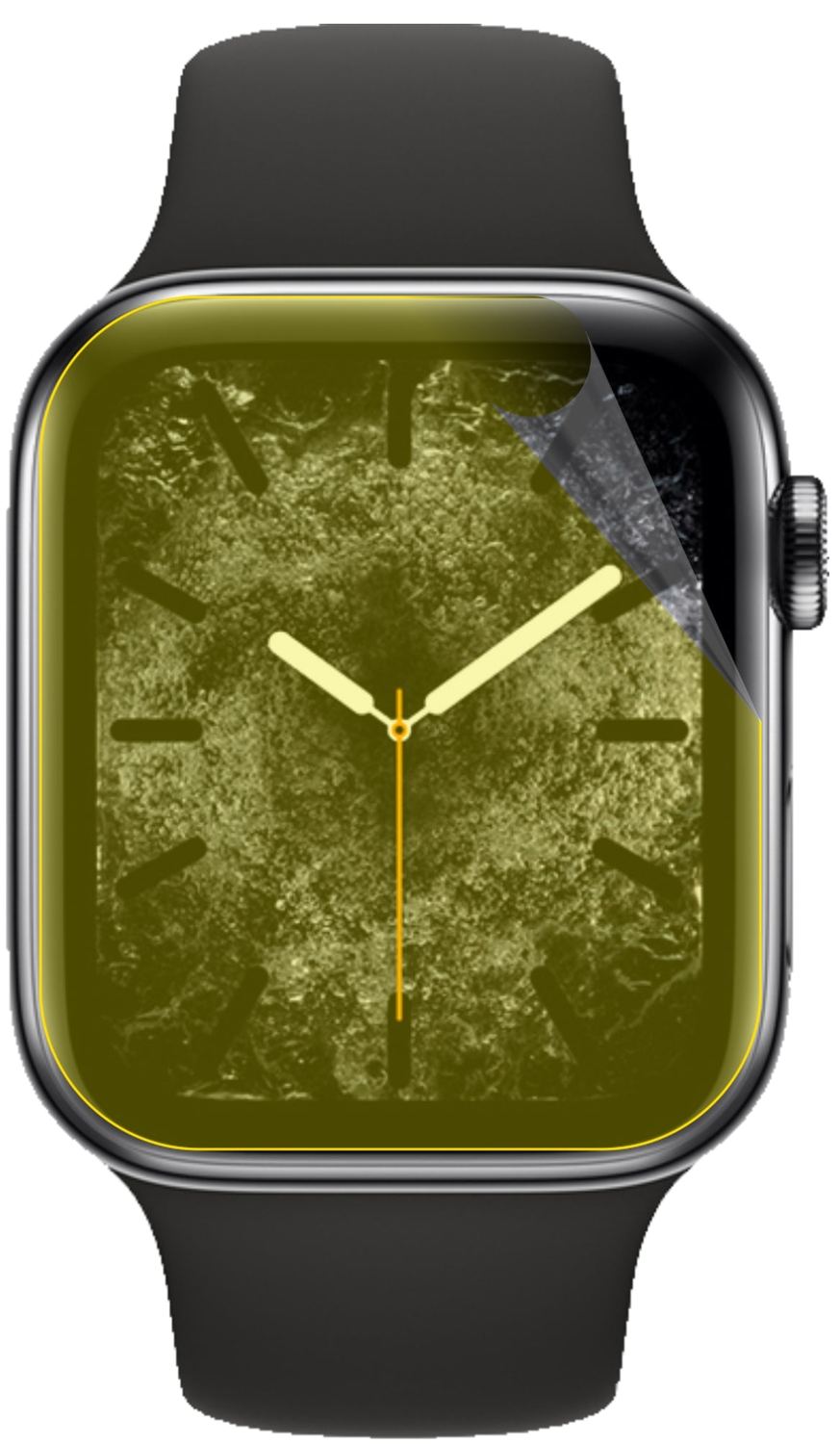 2x 3D Full Cover Schutzfolie für Apple Watch Series 5 (44mm)