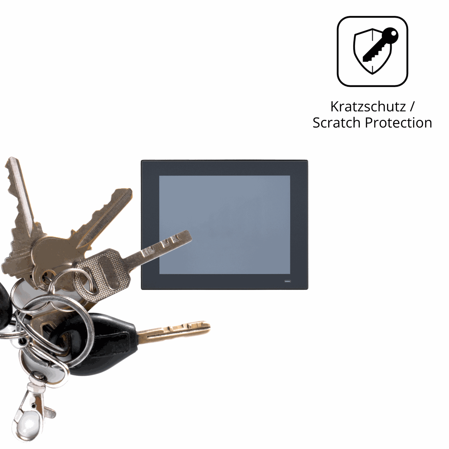 Schutz gegen Kratzer auf dem Advantech PPC-3120 Glas durch Schlüssel oder Ähnliches
