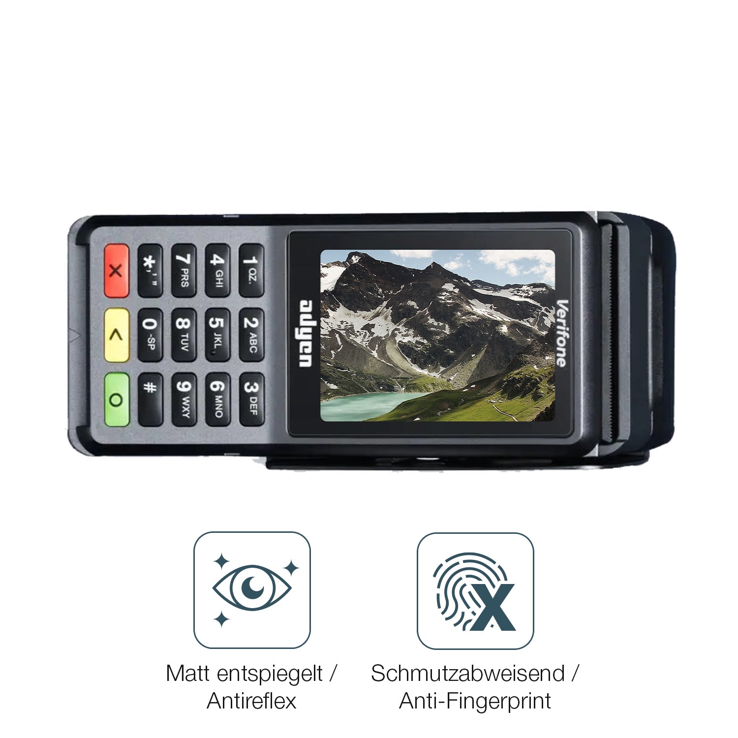 9H Hartbeschichtete, flexible Folie passend zugeschnitten für Adyen V400c Plus