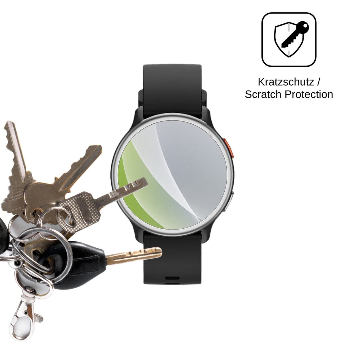6x Schutzfolie matt für aeac 1.27 Smartwatch Display-Schutzfolie
