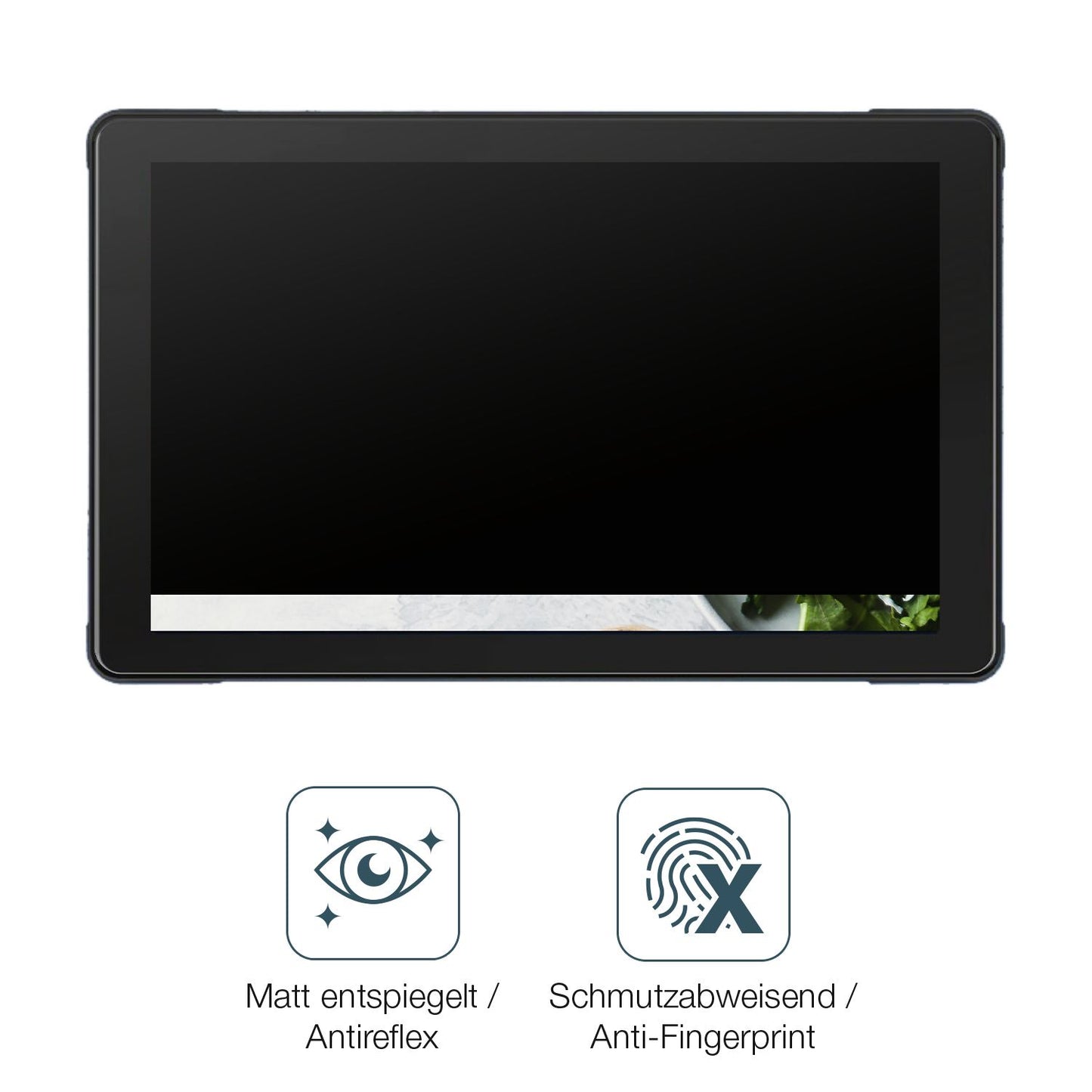 9H Hartbeschichtete, flexible Folie passend zugeschnitten für Airpuxem Motorrad Carplay 7 Zoll