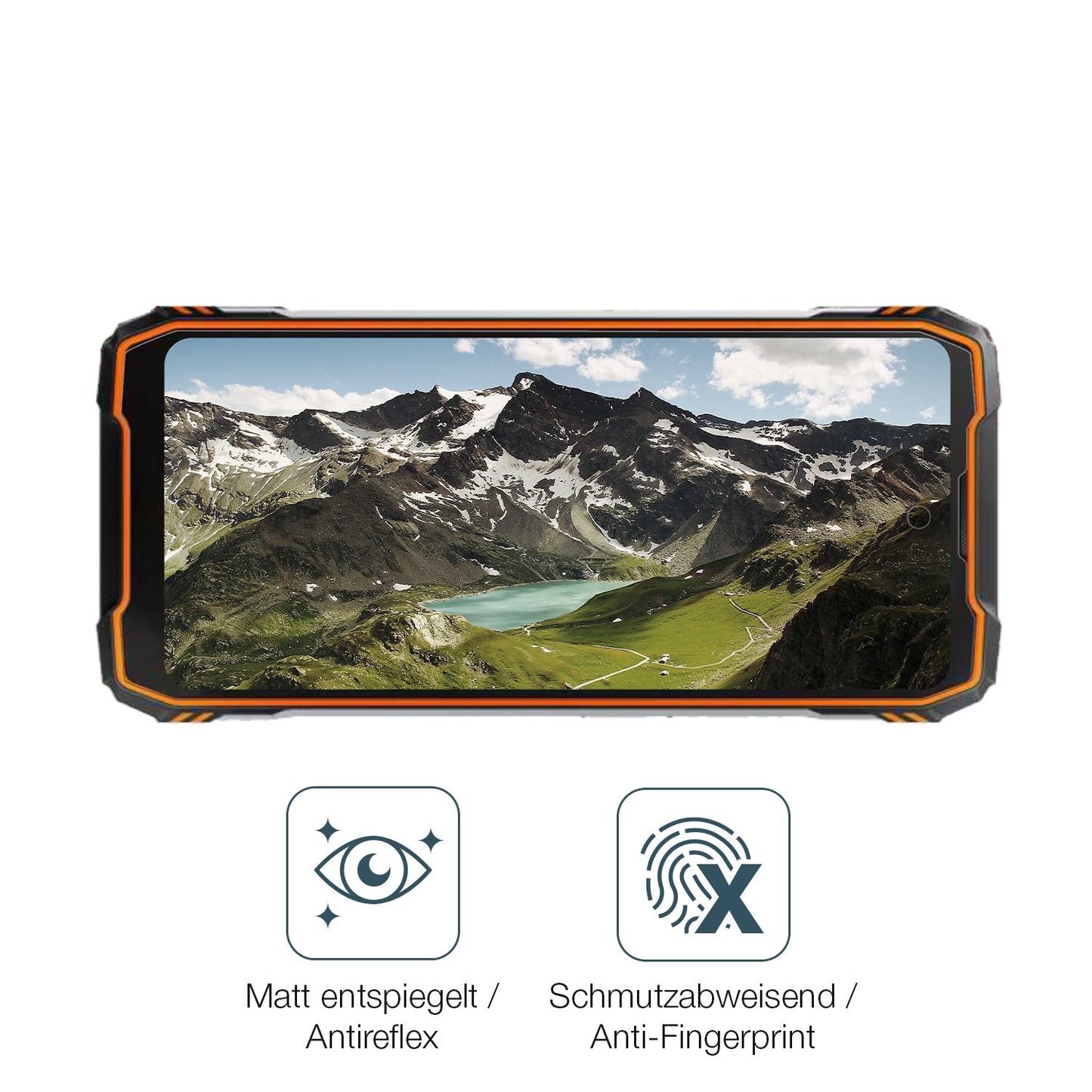 9H Hartbeschichtete, flexible Folie passend zugeschnitten für Blackview Oscal Tank 1