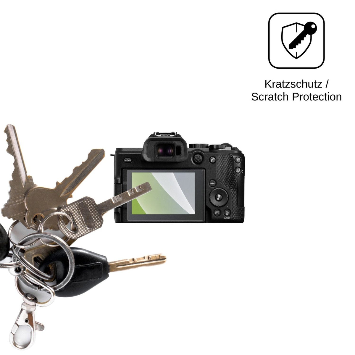 4x Schutzfolie matt für Canon EOS R8 Mark II Display-Schutzfolie